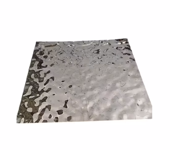 201 304 8K ミラーカラースタンプ水波紋ステンレス鋼シート天井装飾用